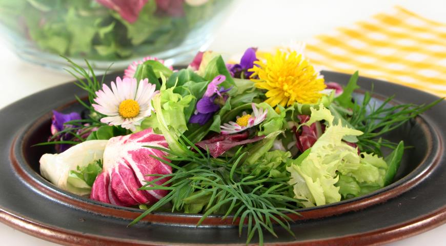 зеленый салат, первая зелень, рецепты, весна
